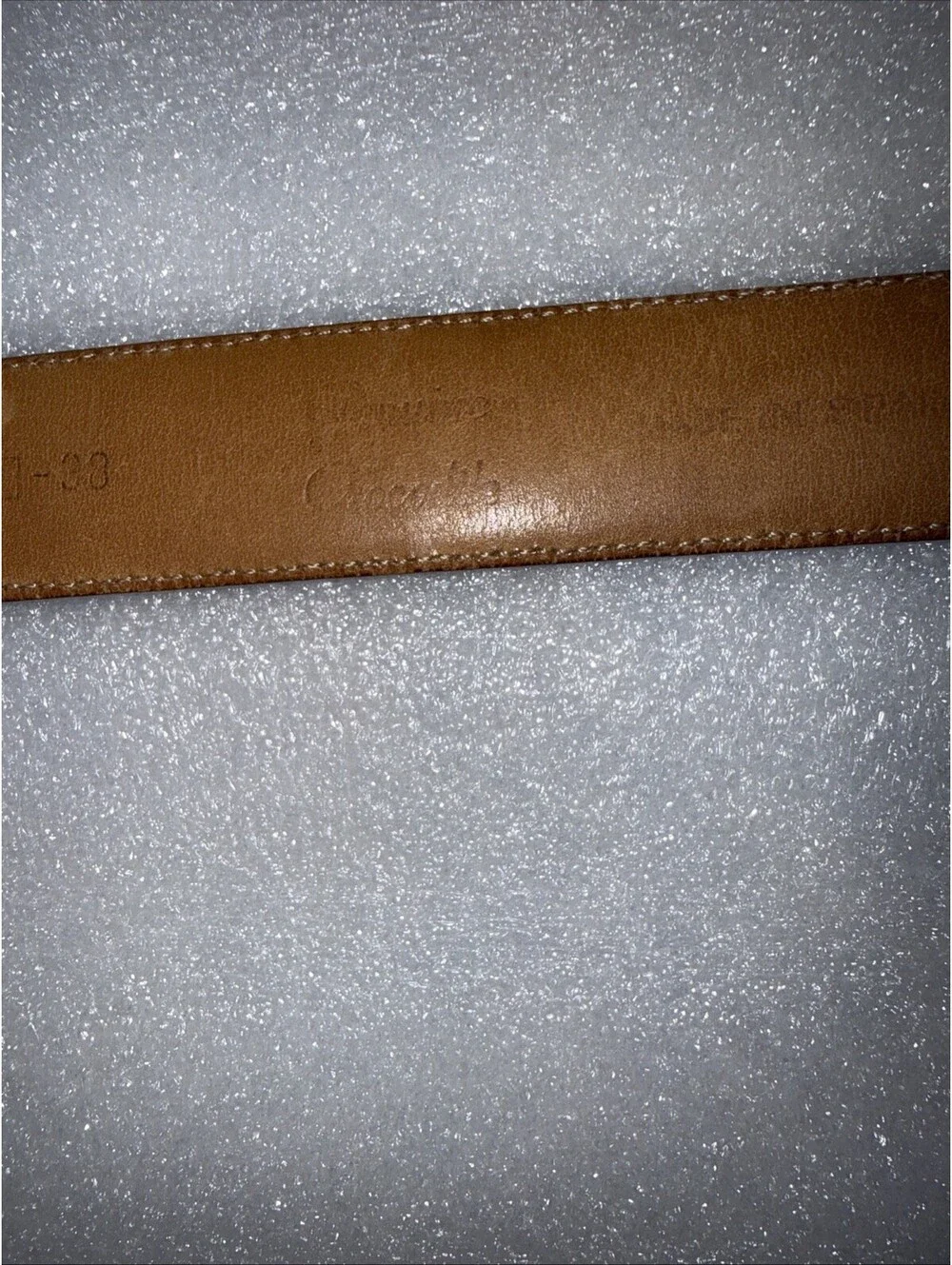 Vintage Markus Neumann Genuine Crocodile/Lizard Leather Belt Brown  38 Spain